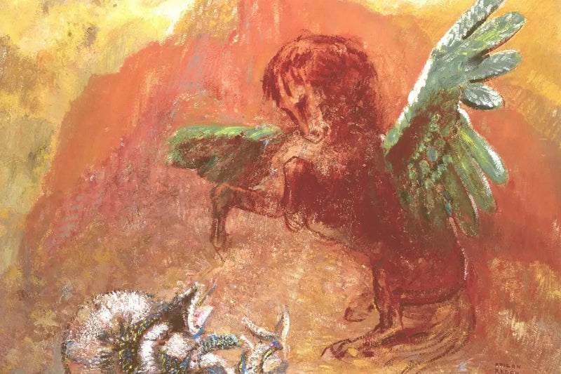 Pegasus und die Hydra - Odilon Redon