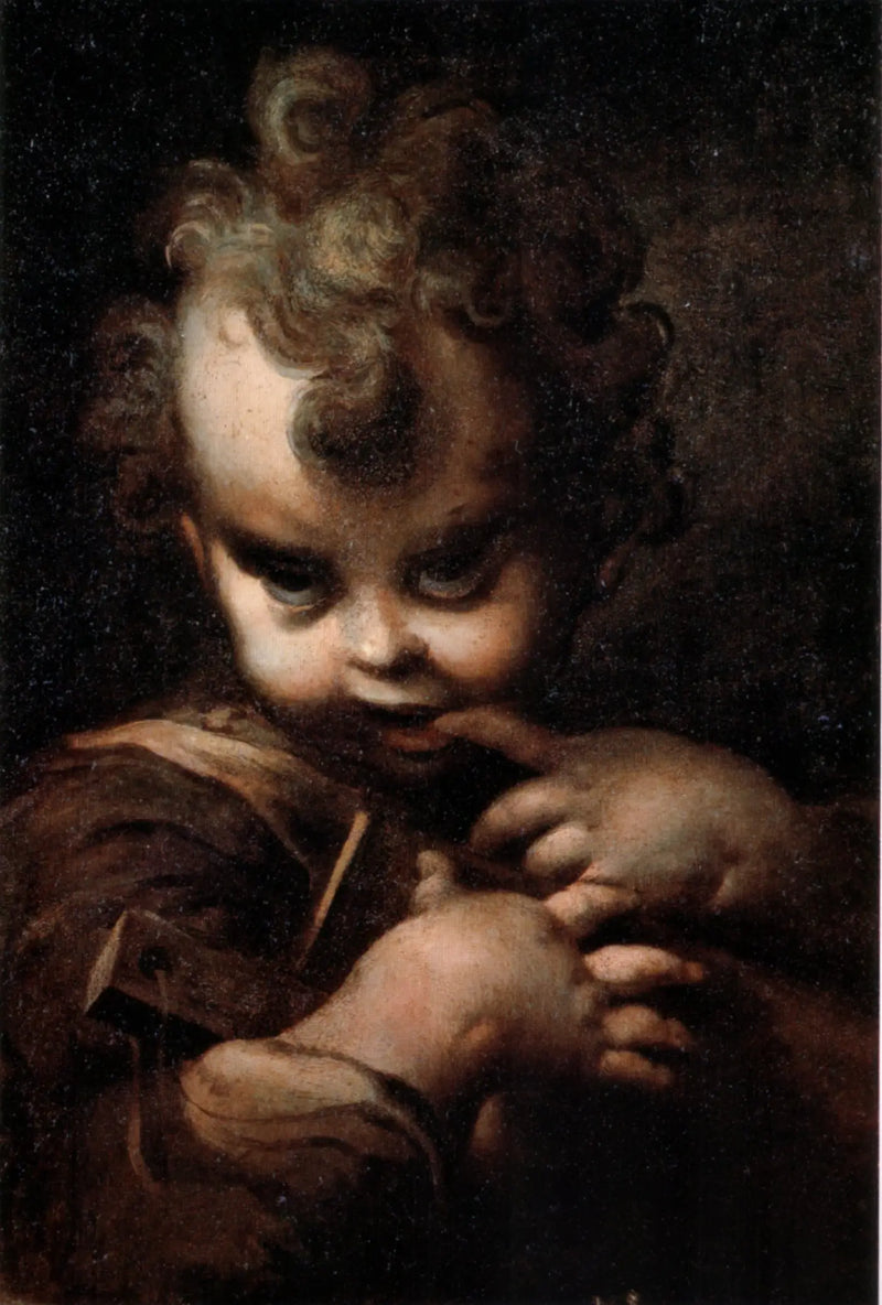 Junge mit einem Finger im Mund - Parmigianino
