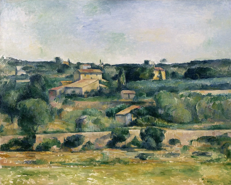 In der Ebene von Bellevue, westlich von Aix - Paul Cézanne