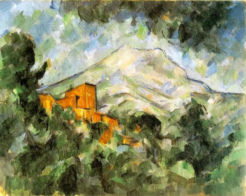 Der Berg Sainte-Victoire und Château Noir - Paul Cézanne