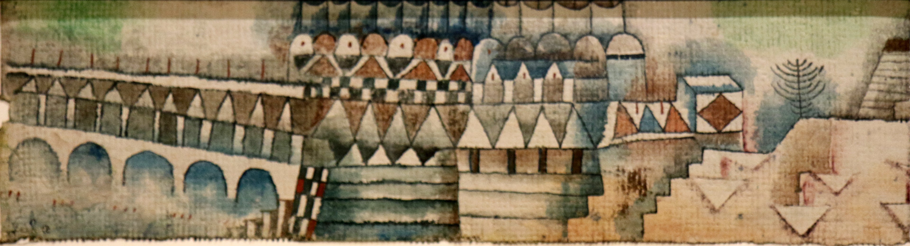 Vieille ville et pont - Paul Klee - Alpha Reproduction