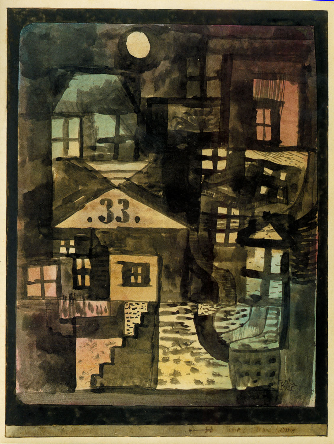 Dans le Vieux Quartier Numéro Trente-Trois - Paul Klee - Alpha Reproduction
