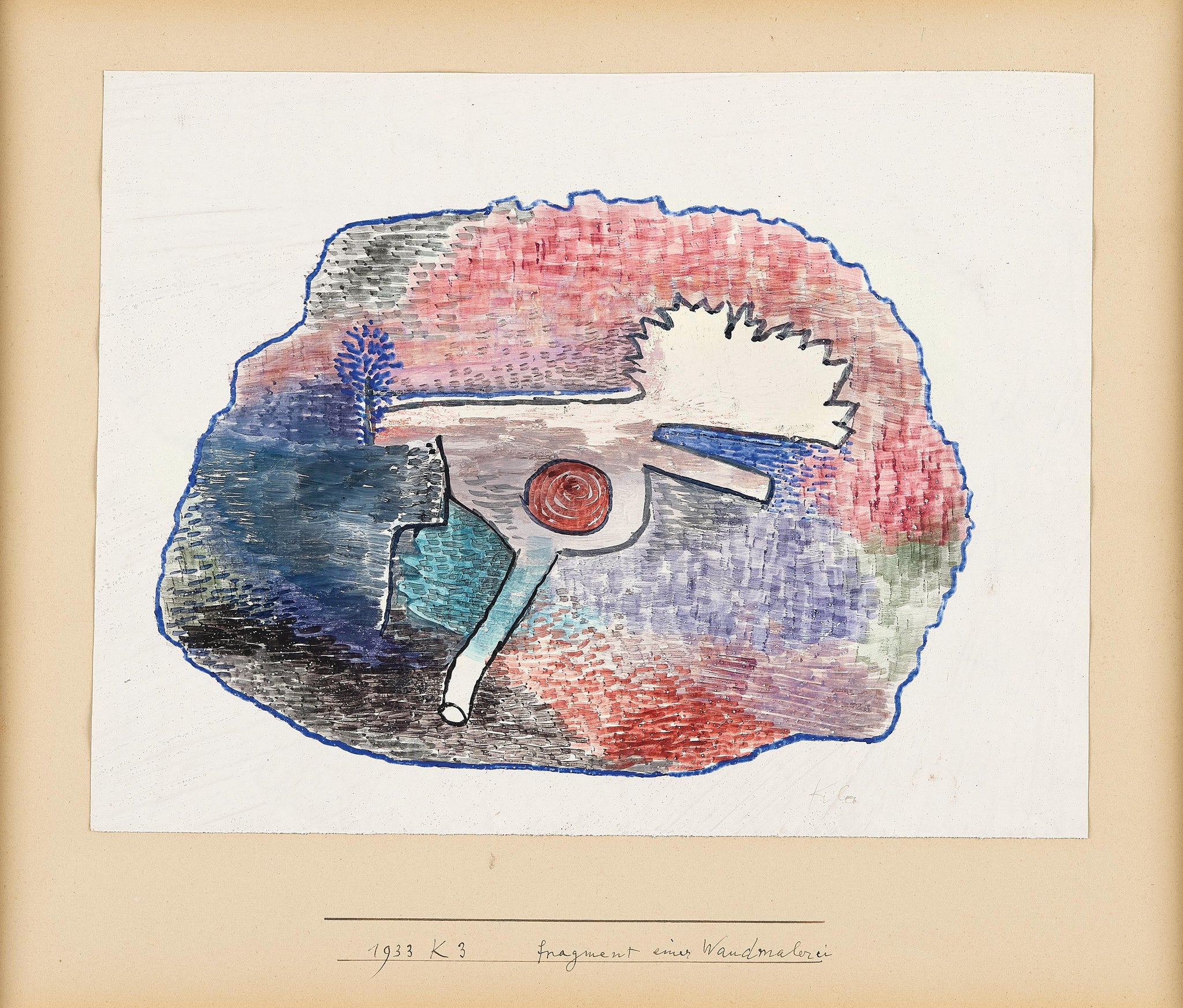 Fragment of a Mural painting — Paul Klee