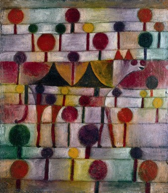 Kamel (in einer Landschaft mit rhythmischen Bäumen) - Paul Klee