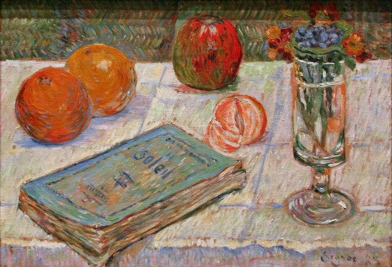 Stilleben mit einem Buch - Paul Signac