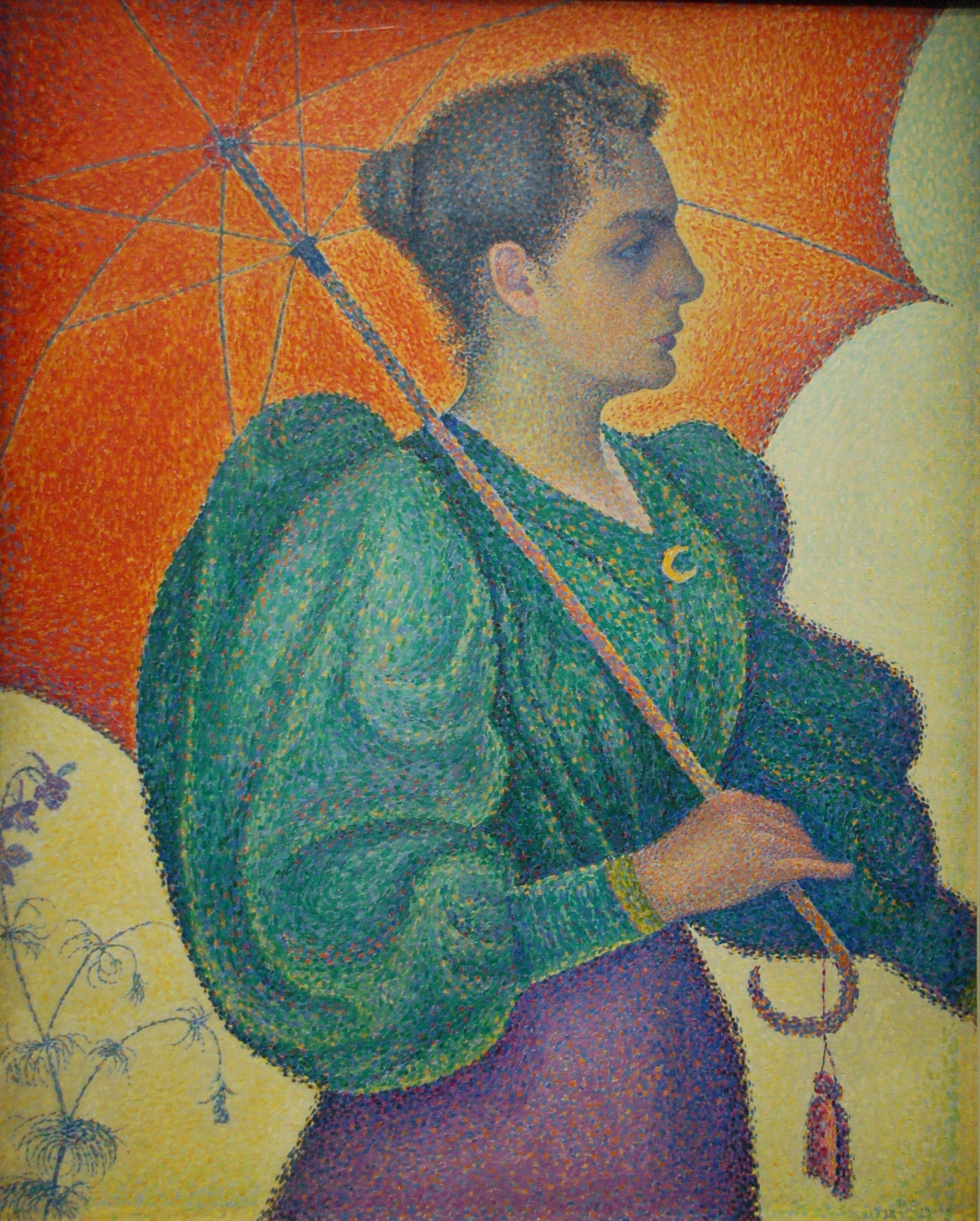 Reproduction du tableau « Femme à l'ombrelle - Paul Signac » par Alpha Reproduction en peinture à l’huile