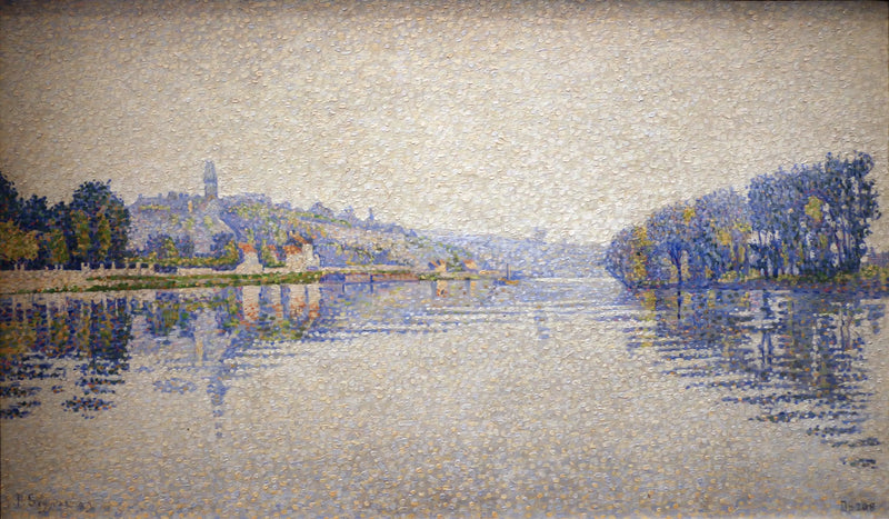 Ufer der Seine in Herblay - Paul Signac