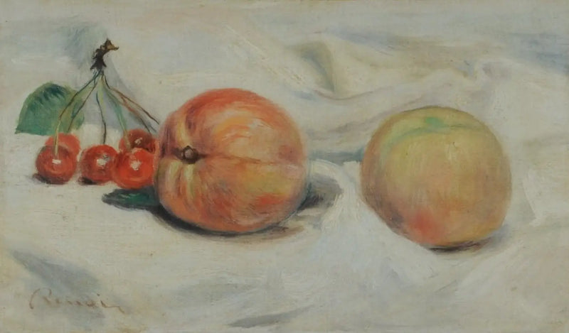 Pfirsiche und Kirschen - Pierre-Auguste Renoir