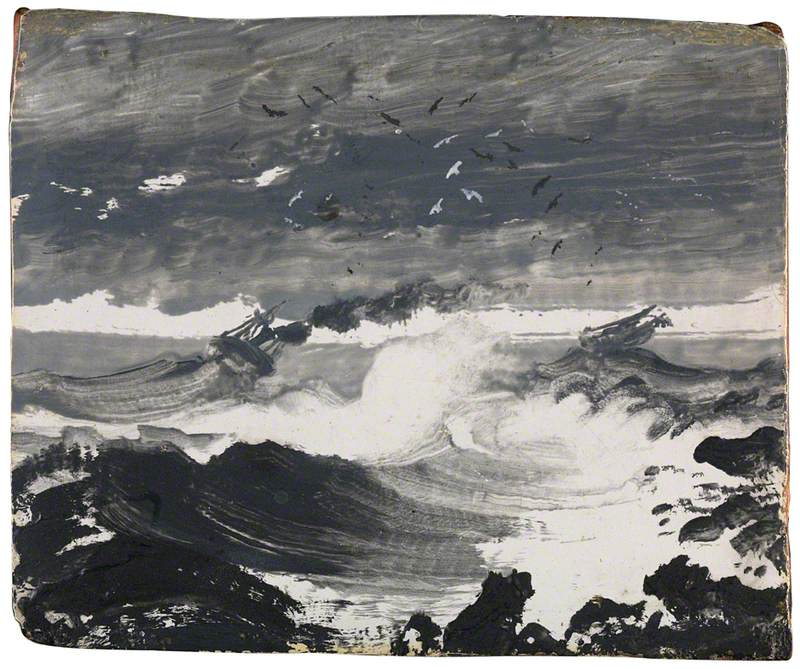 La Tempête, Peder Balke, 1862, peinture à l’huile