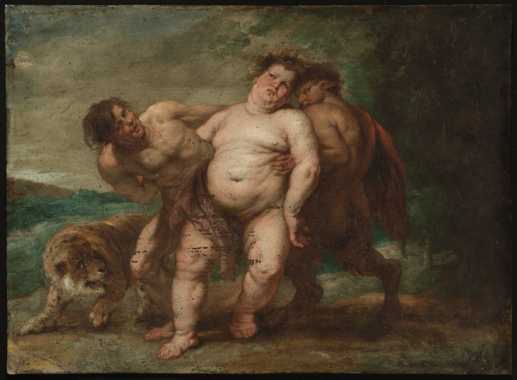 Betrunkener Bacchus mit Faun und Satyr - Peter Paul Rubens