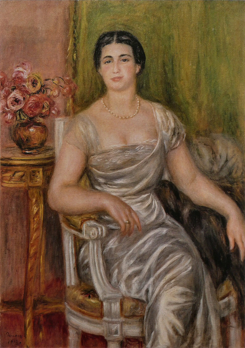 Porträt der Dichterin Alice Vallières-Merzbach - Pierre-Auguste Renoir