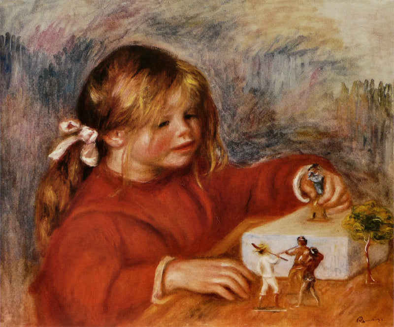 Claude Renoir spielend - Pierre-Auguste Renoir