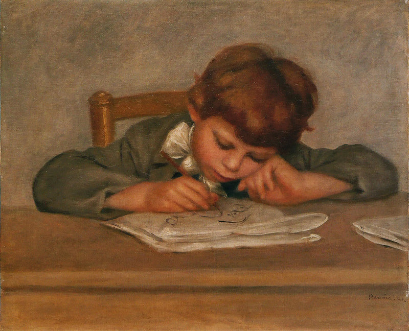 Der Sohn des Künstlers, Jean, Zeichnung - Pierre-Auguste Renoir