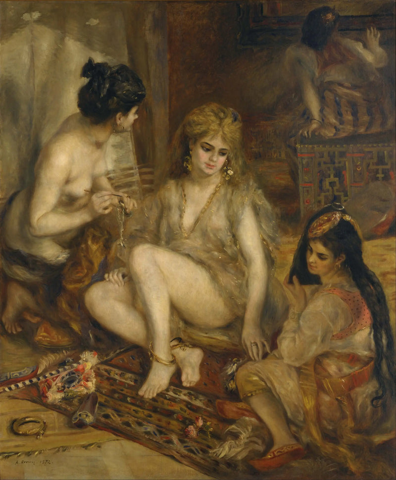 Pariserinnen gekleidet als Algerierinnen - Pierre-Auguste Renoir