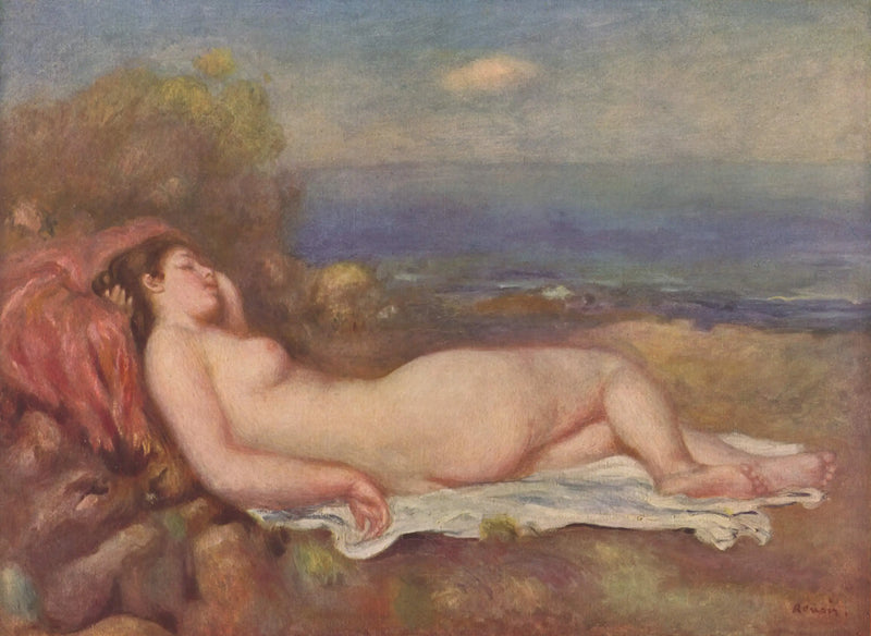 Schlafen am Meer - Pierre-Auguste Renoir