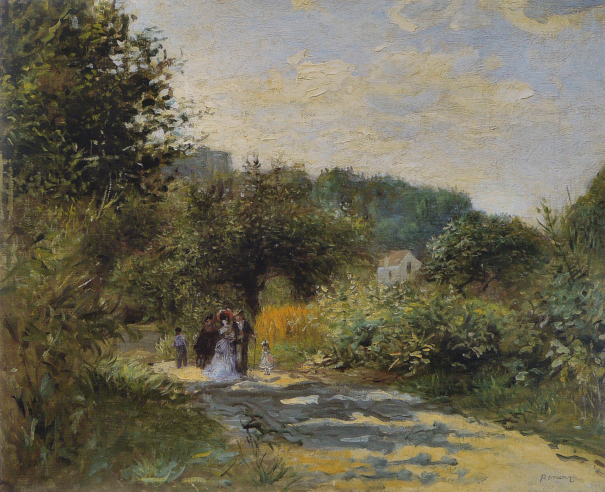Reproduction du tableau « Une route à Louveciennes - Pierre-Auguste Renoir » par Alpha Reproduction en peinture à l’huile