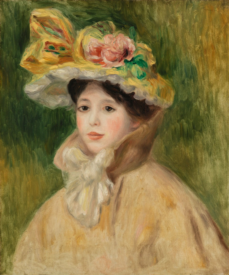 Frau mit Sonnenhut - Pierre-Auguste Renoir