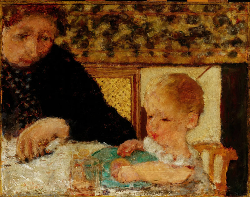 Großmutter mit einem Kind - Pierre Bonnard