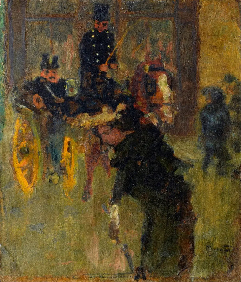 Reproduction du tableau « Le fiacre - Pierre Bonnard » par Alpha Reproduction en peinture à l’huile