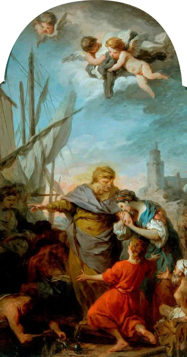 Die Einschiffung der heiligen Paula ins Heilige Land - Pierre Subleyras