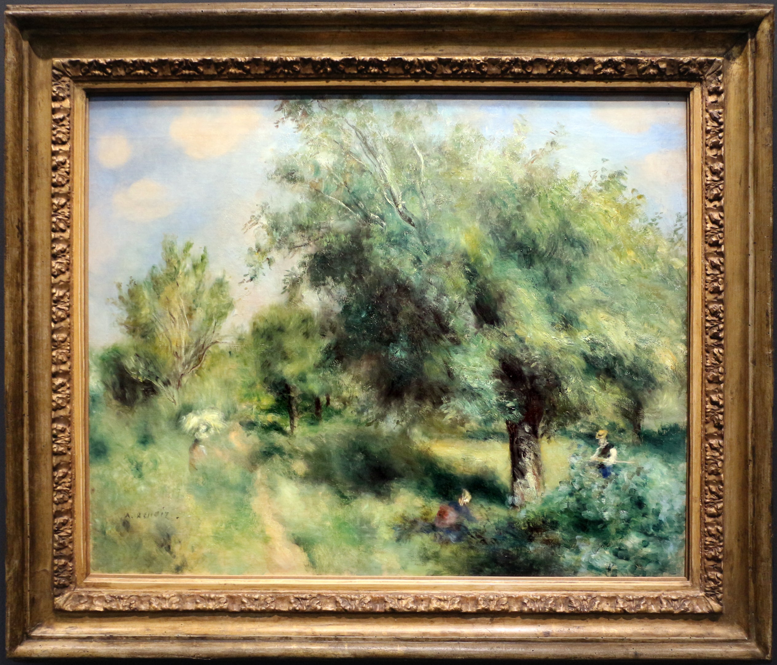Reproduction du tableau « Le Poirier d'Angleterre - Pierre-Auguste Renoir » par Alpha Reproduction en peinture à l’huile