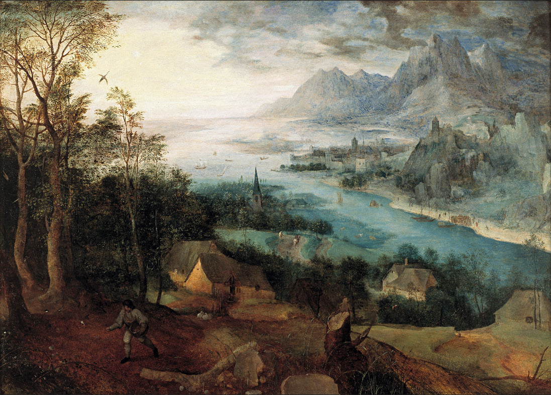 Flusslandschaft mit dem Gleichnis vom Sämann - Pieter Brueghel der Ältere