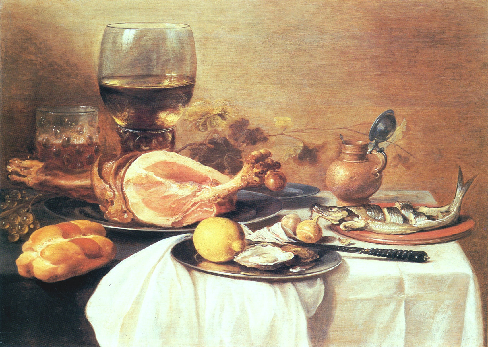 Nature morte au hareng - Pieter Claesz