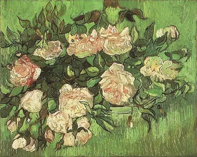 Die rosa Rosen - Vincent van Gogh