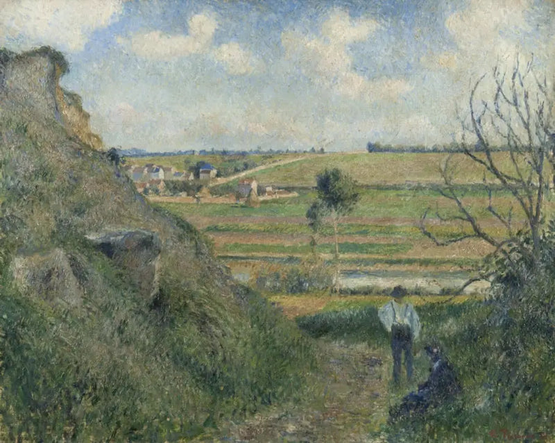 Hohlweg, Blick auf Épluches - Camille Pissarro