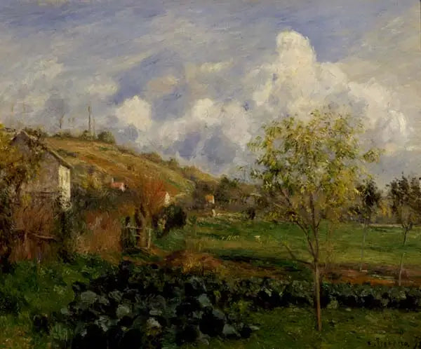 Landschaft bei Pontoise - Camille Pissarro