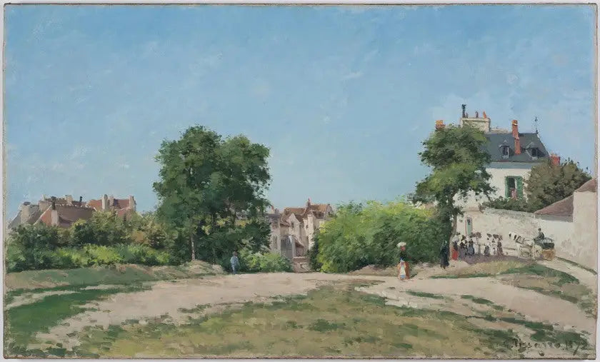 Reproduction du tableau « Le Carrefour, Pontoise - Camille Pissarro » par Alpha Reproduction en peinture à l’huile