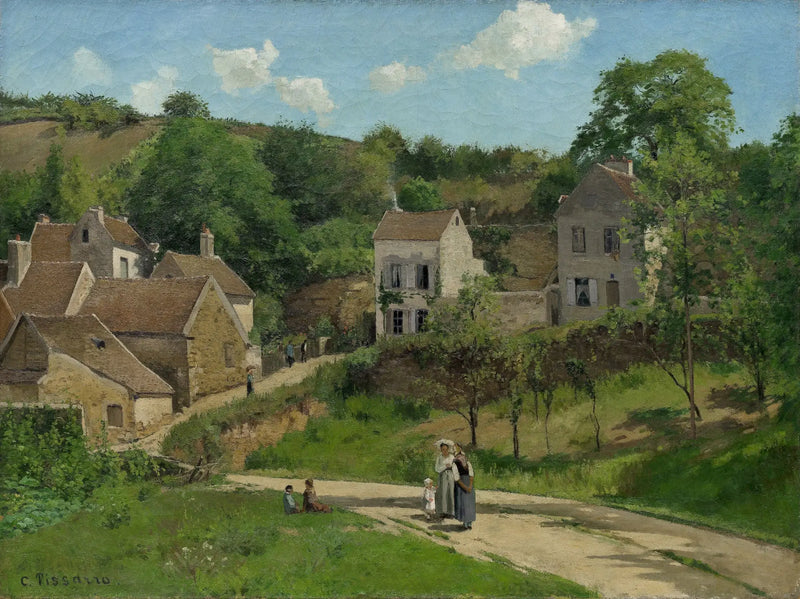 L'Hermitage in Pontoise, Die Hänge des Hermitage, Pontoise - Camille Pissarro