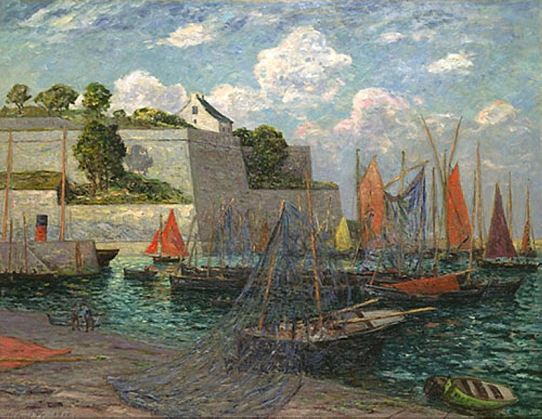 Der Hafen und die Burg von Belle-Île - Maxime Maufra