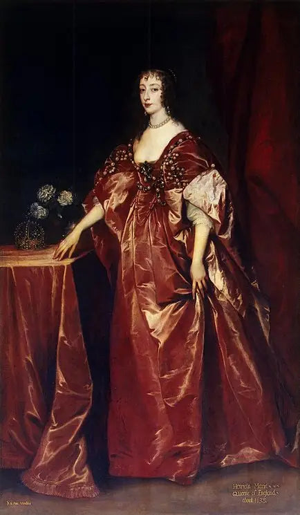 Portrait der Königin Henriette-Marie - Antoine van Dyck