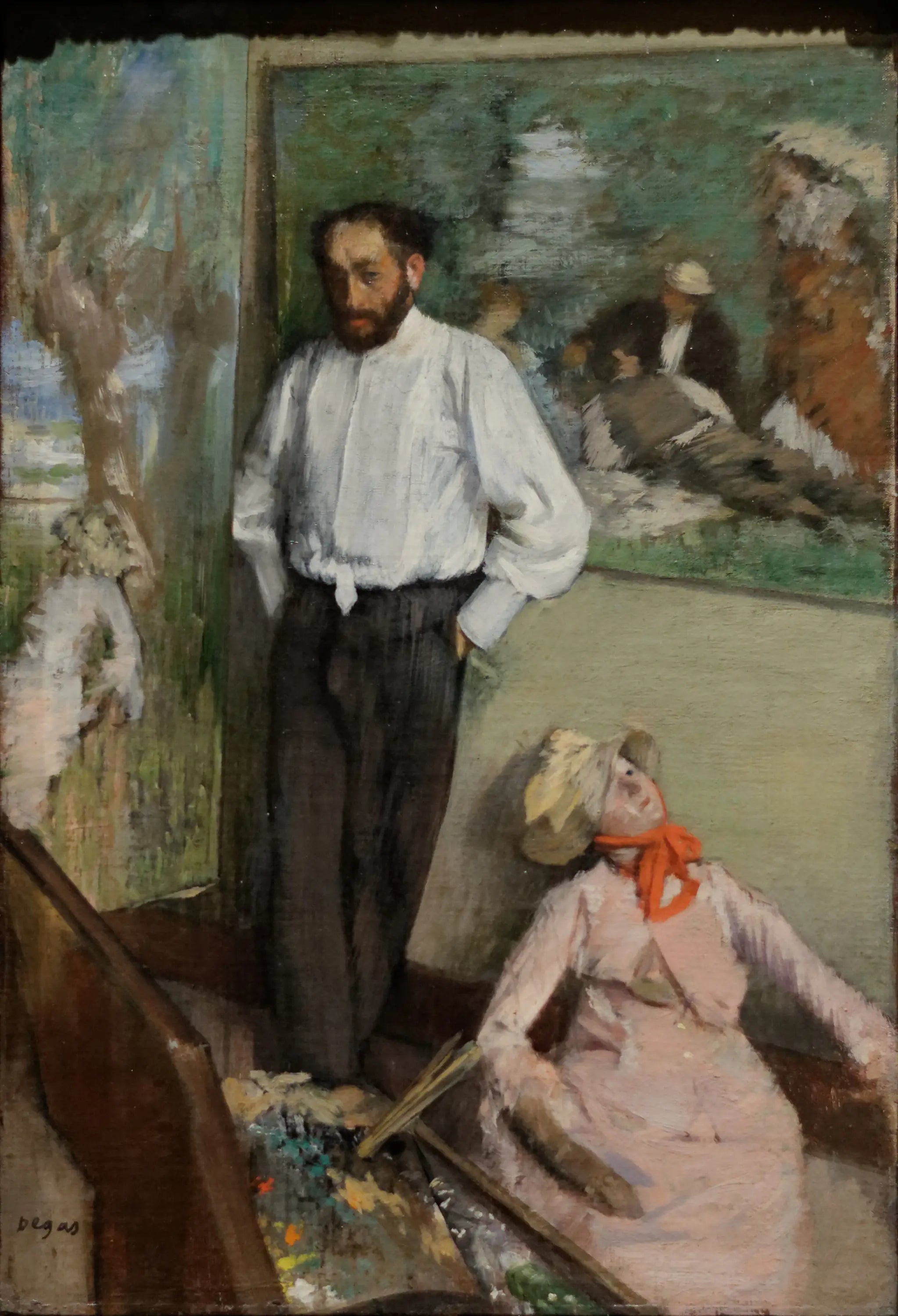 Reproduction du tableau « Portrait d'Henri Michel-Lévy - Edgar Degas » par Alpha Reproduction en peinture à l’huile