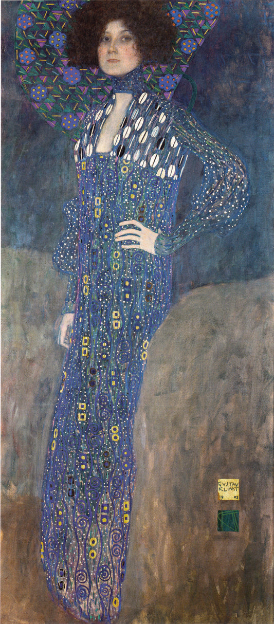 💙 Porträt von Emilie Flöge – Gustav Klimt (1902)