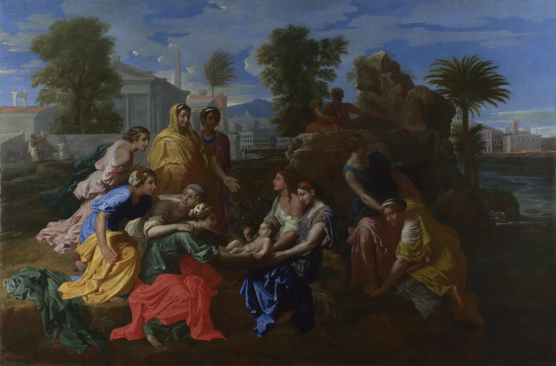 Mose gerettet aus den Wassern - Nicolas Poussin