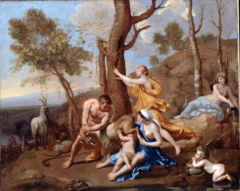 Die Nahrung des Jupiter - Nicolas Poussin