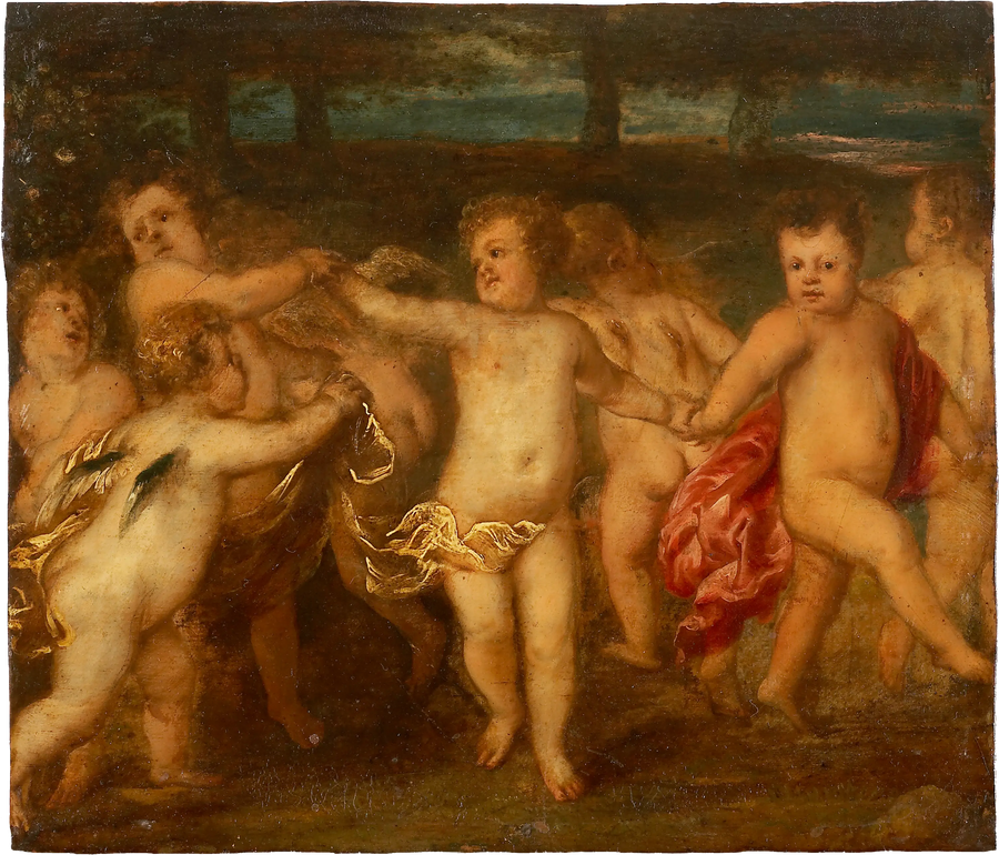 Putti making a Rondelay - Antoine van Dyck