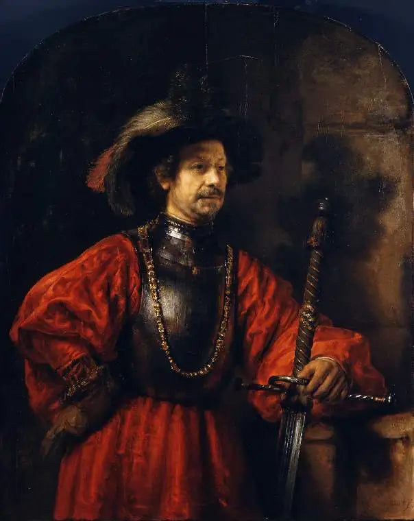 Porträt eines Mannes in Militäruniform - Rembrandt