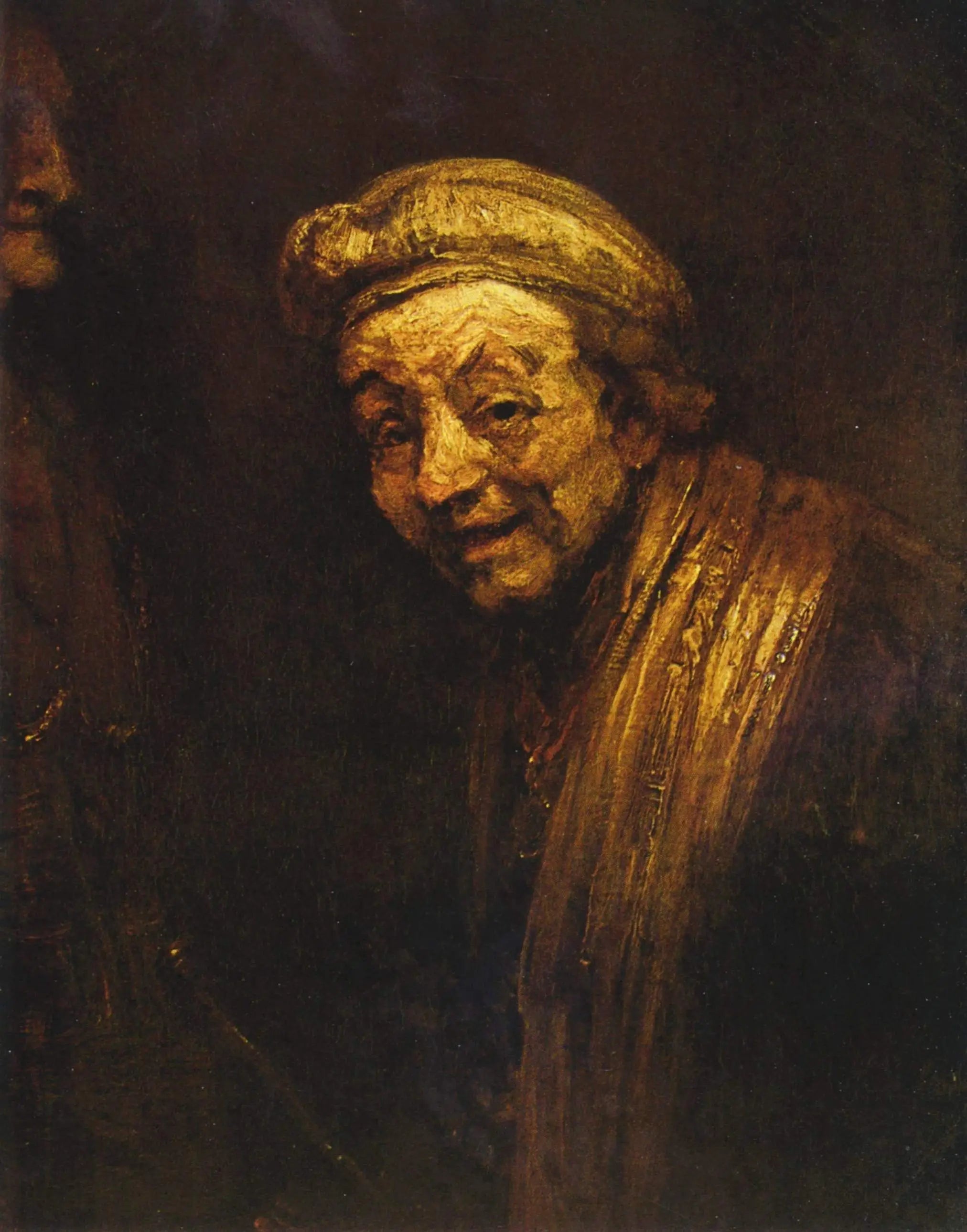 Reproduction du tableau « Autoportrait en Zeuxis - Rembrandt » par Alpha Reproduction en peinture à l’huile