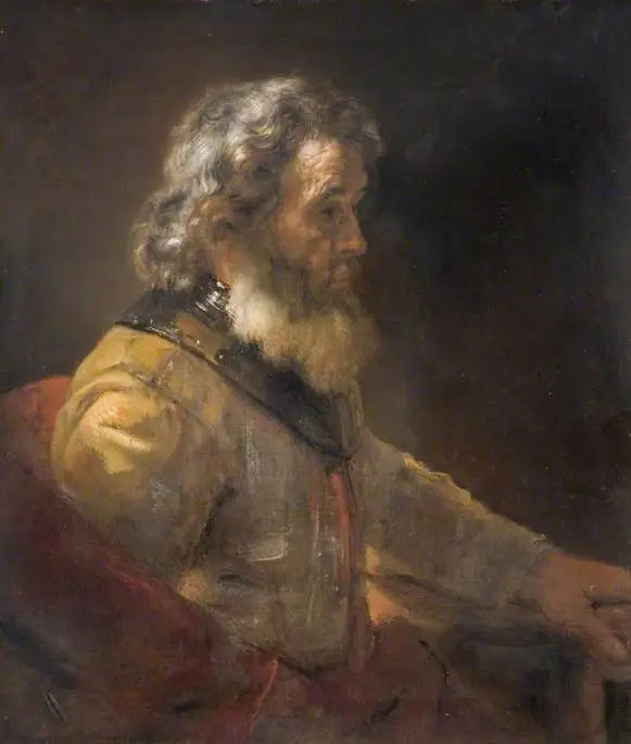 Reproduction du tableau « Un vieux guerrier - Rembrandt » par Alpha Reproduction en peinture à l’huile