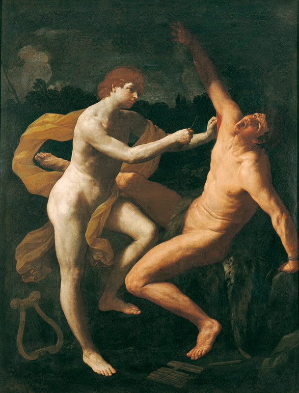 Apollon, der Marsyas entblößt - Guido Reni