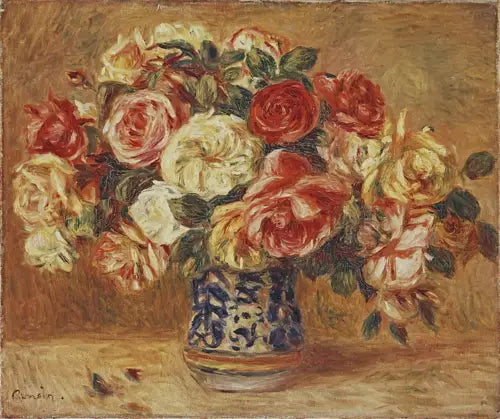 Strauß Rosen - Pierre-Auguste Renoir