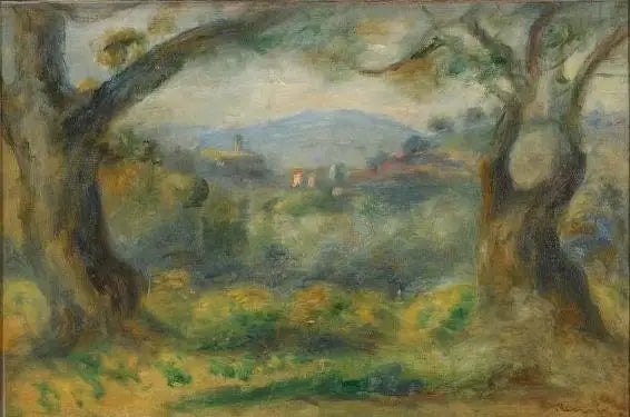 Landschaft bei Les Collettes - Pierre-Auguste Renoir