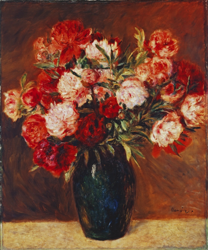 Reproduction du tableau « Pivoines - Pierre-Auguste Renoir » par Alpha Reproduction en peinture à l’huile