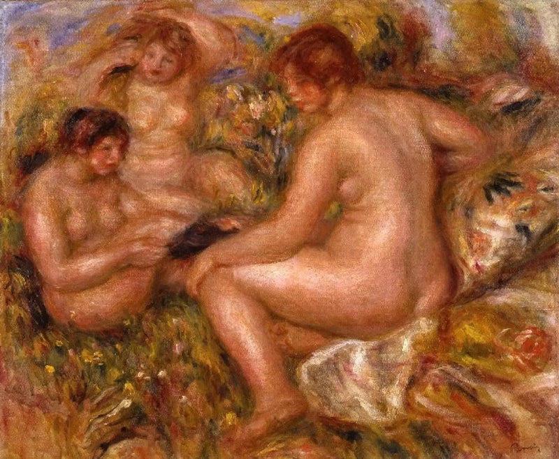 Drei Badende - Pierre-Auguste Renoir