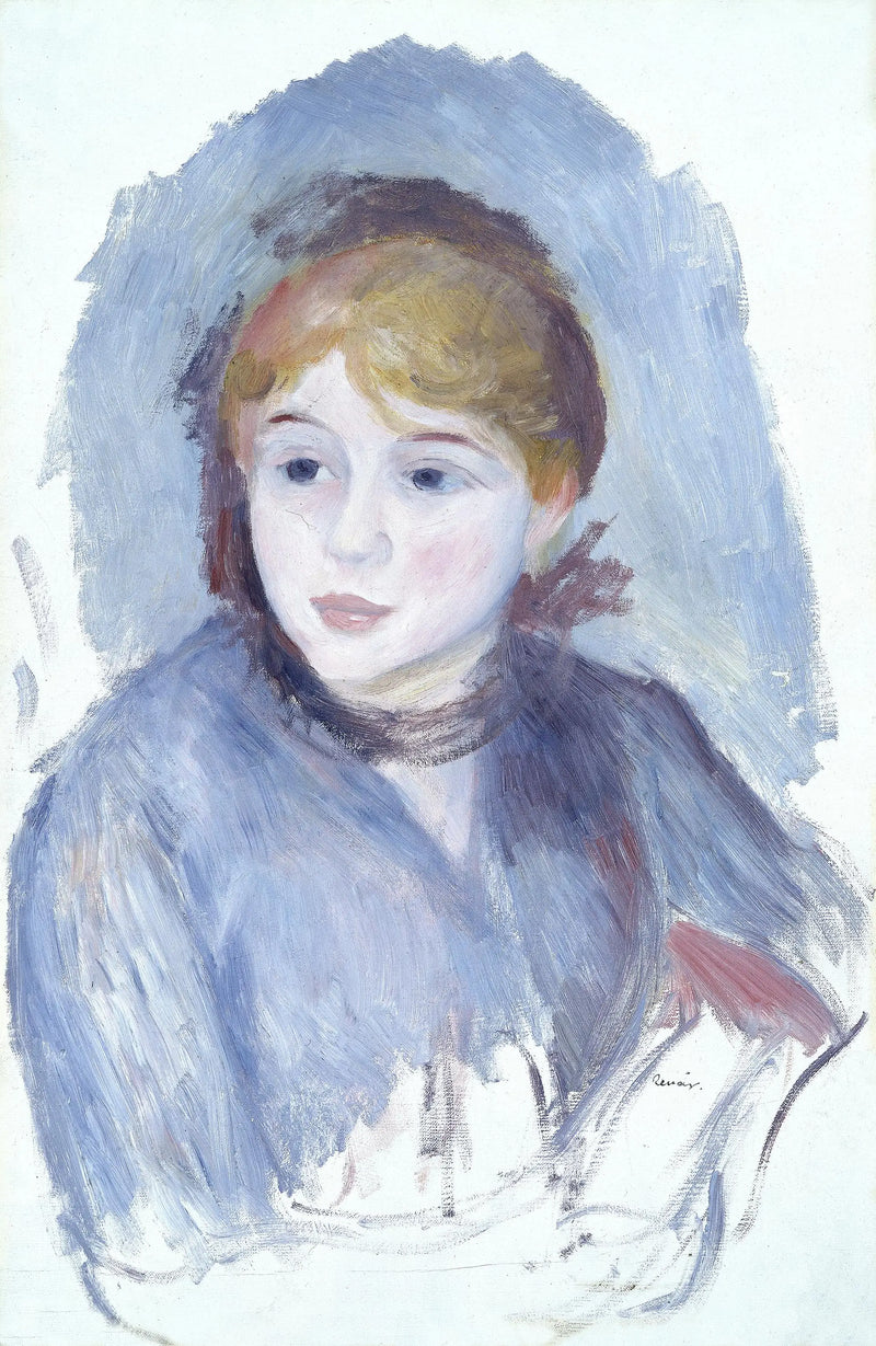 Mädchen in Blau - Pierre-Auguste Renoir