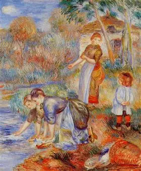 Wäscherinnen - Pierre-Auguste Renoir