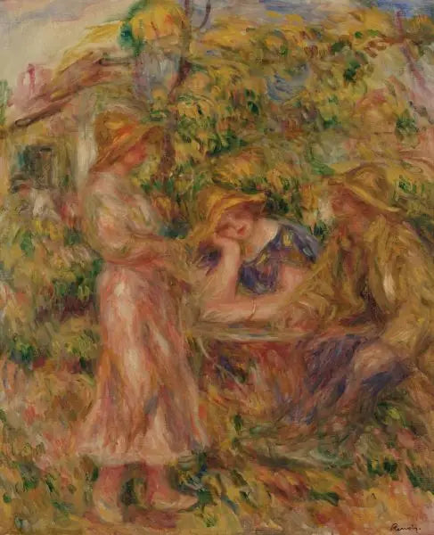 Drei Personen in einer Landschaft - Pierre-Auguste Renoir